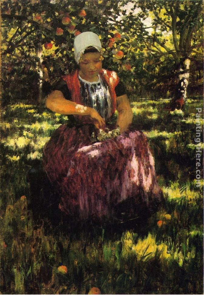 George Hitchcock In the Orchard